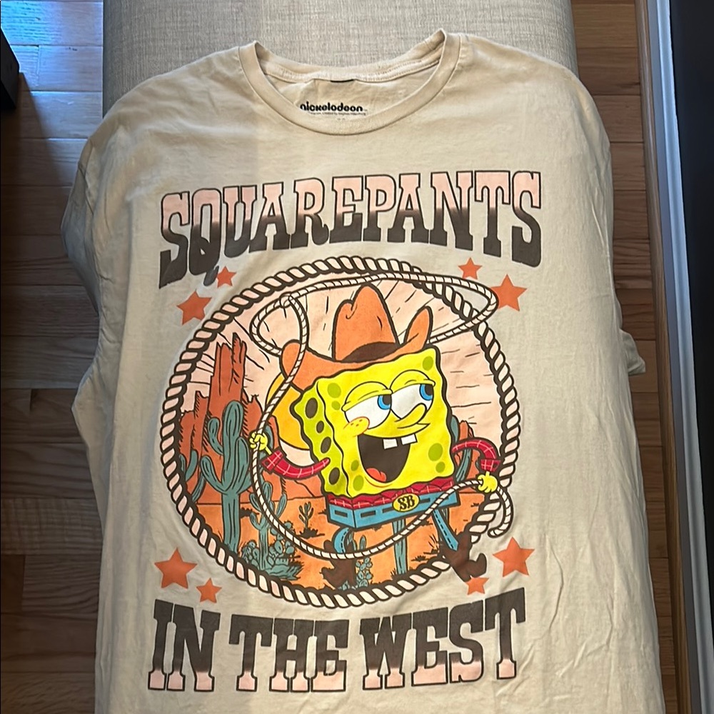Nickelodeon Beige SpongeBob SquarePants T-Shirt